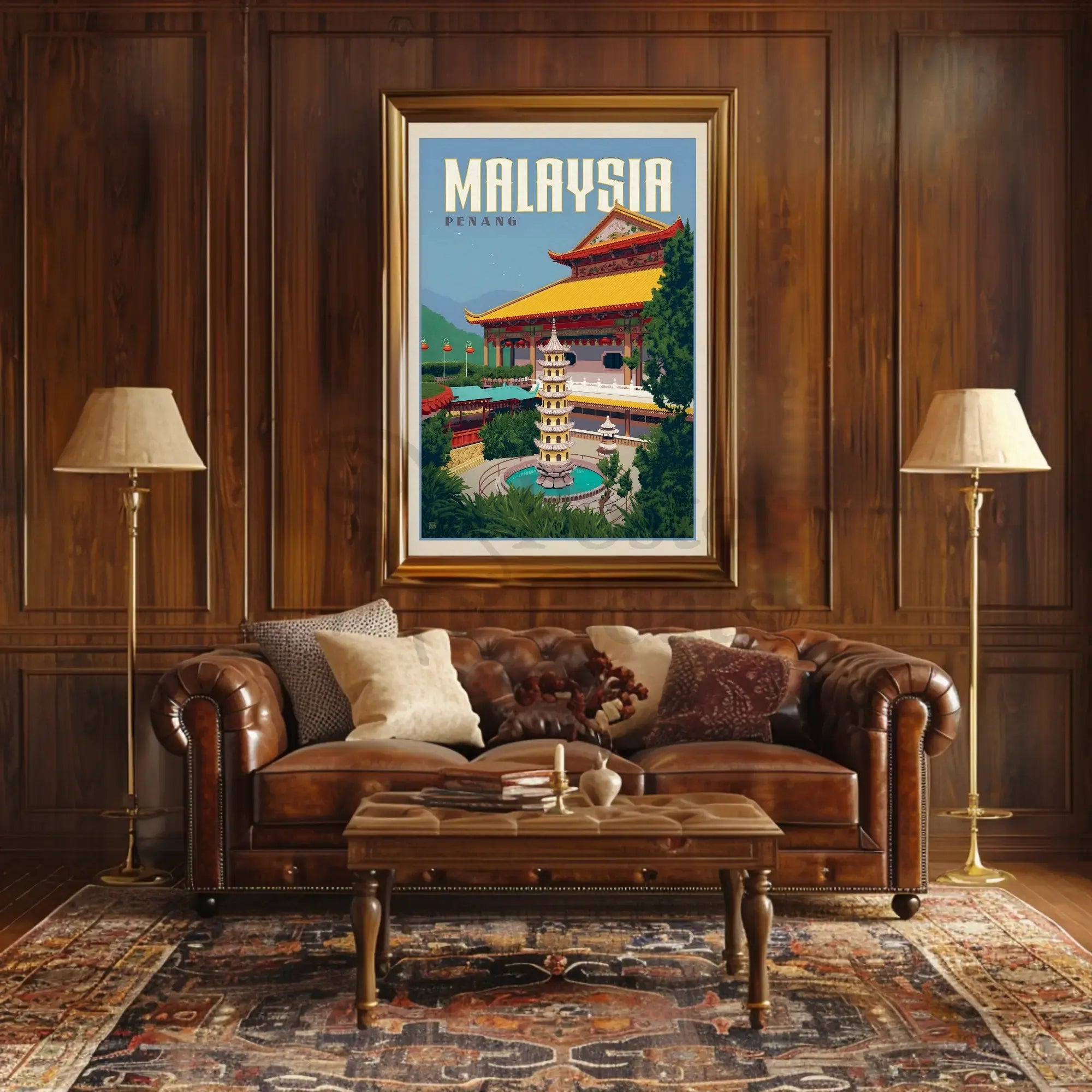 Penang Cultural Heritage Travel Poster PosterGoat
