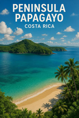 Peninsula Papagayo Tropical Getaway Travel Poster PosterGoat
