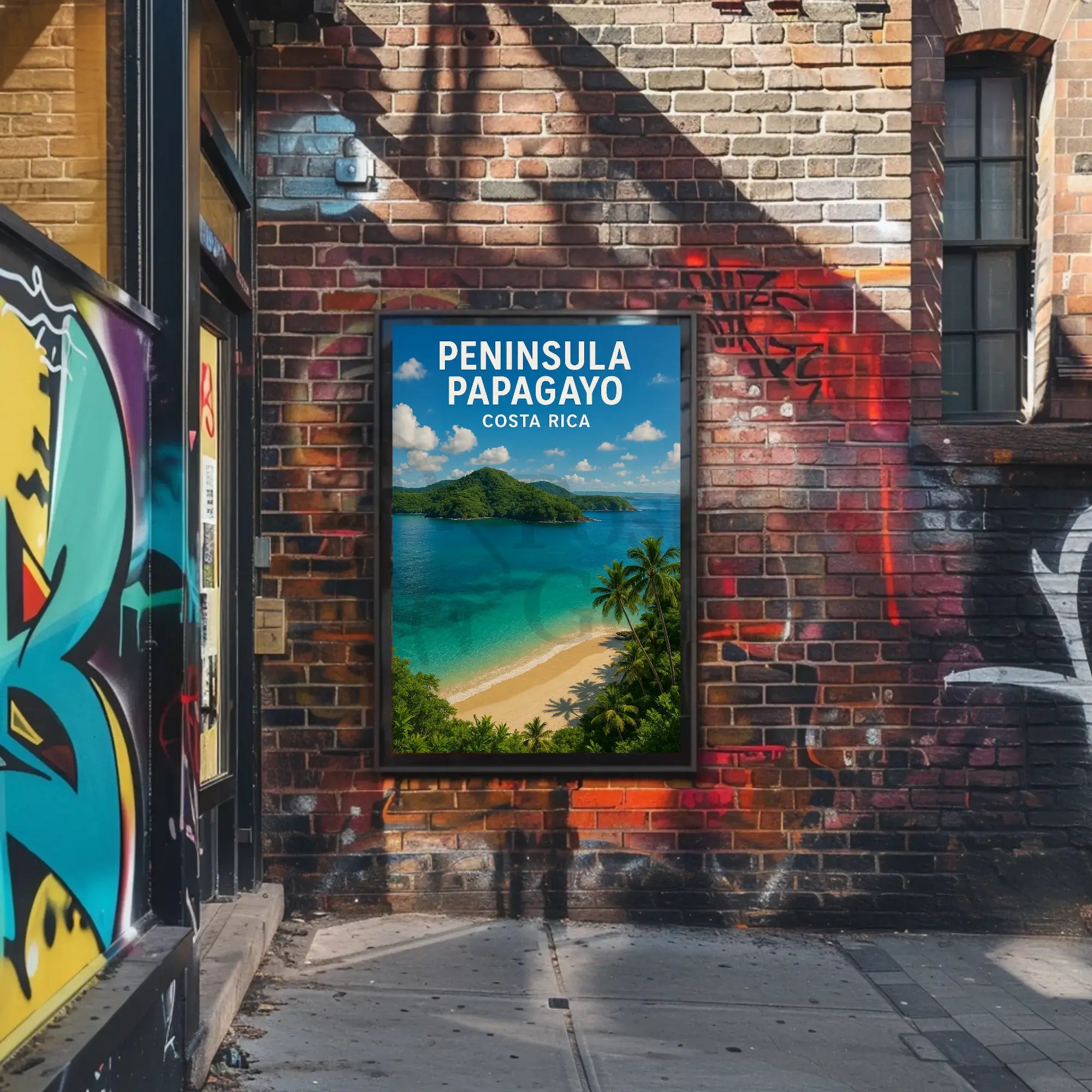 Peninsula Papagayo Tropical Getaway Travel Poster PosterGoat