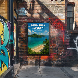 Peninsula Papagayo Tropical Getaway Travel Poster PosterGoat