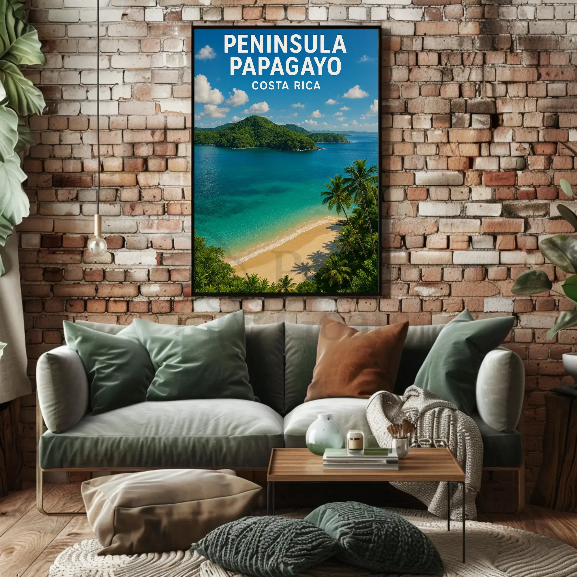 Peninsula Papagayo Tropical Getaway Travel Poster PosterGoat