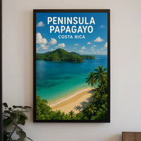 Peninsula Papagayo Tropical Getaway Travel Poster PosterGoat