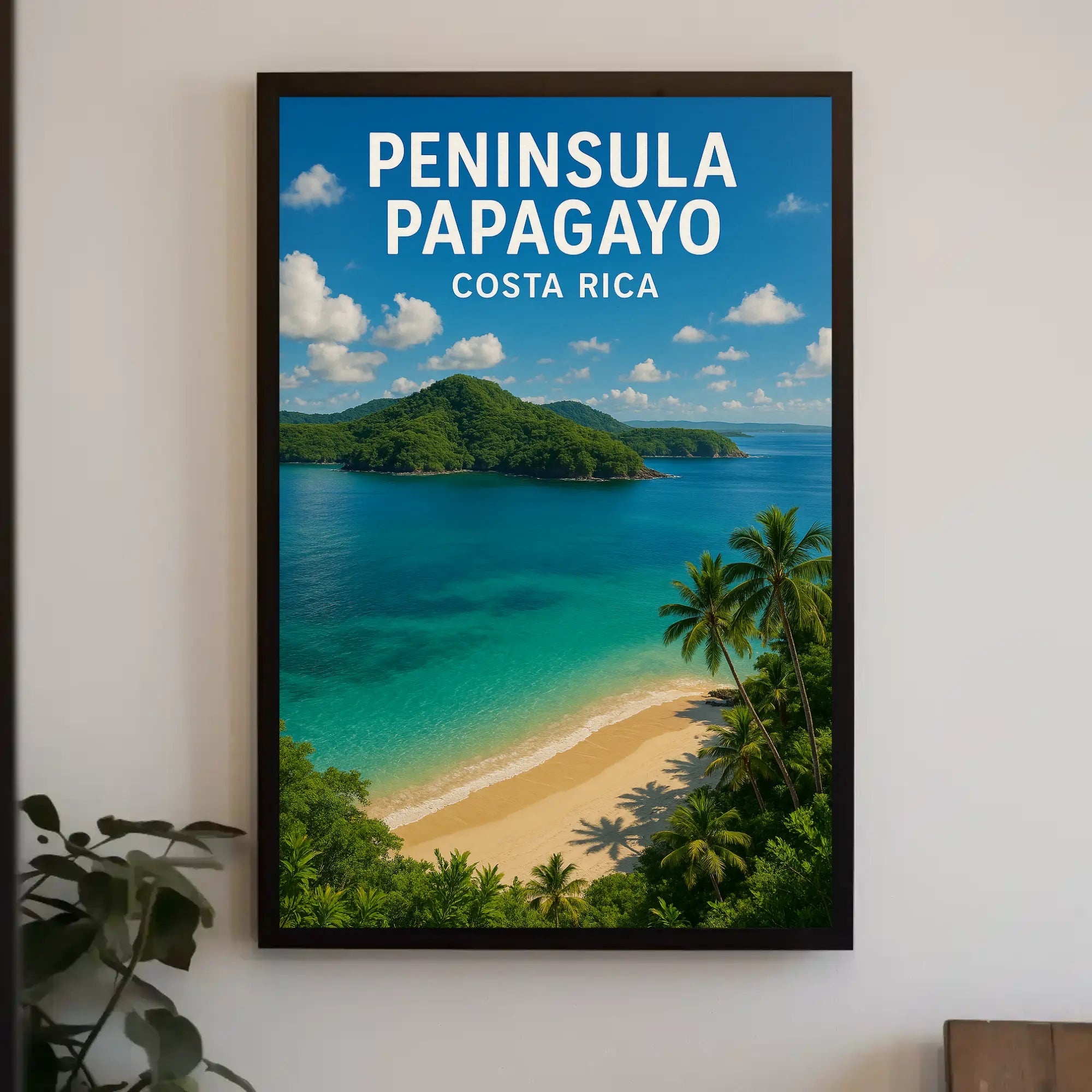 Peninsula Papagayo Tropical Getaway Travel Poster PosterGoat