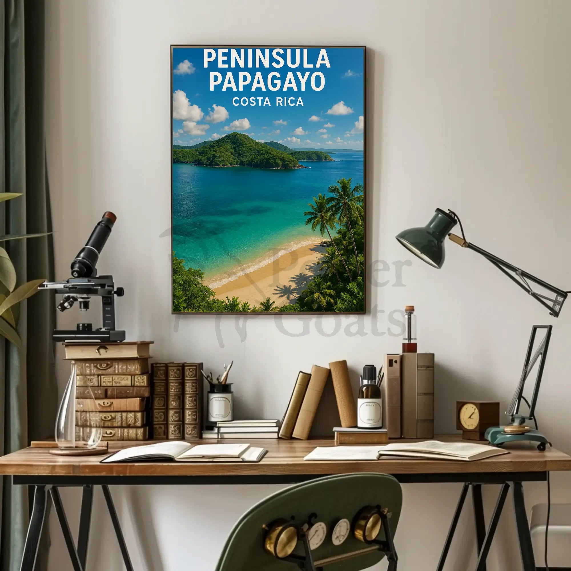 Peninsula Papagayo Tropical Getaway Travel Poster PosterGoat