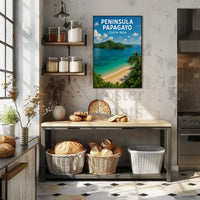 Peninsula Papagayo Tropical Getaway Travel Poster PosterGoat