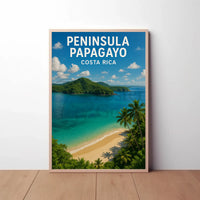 Peninsula Papagayo Tropical Getaway Travel Poster PosterGoat