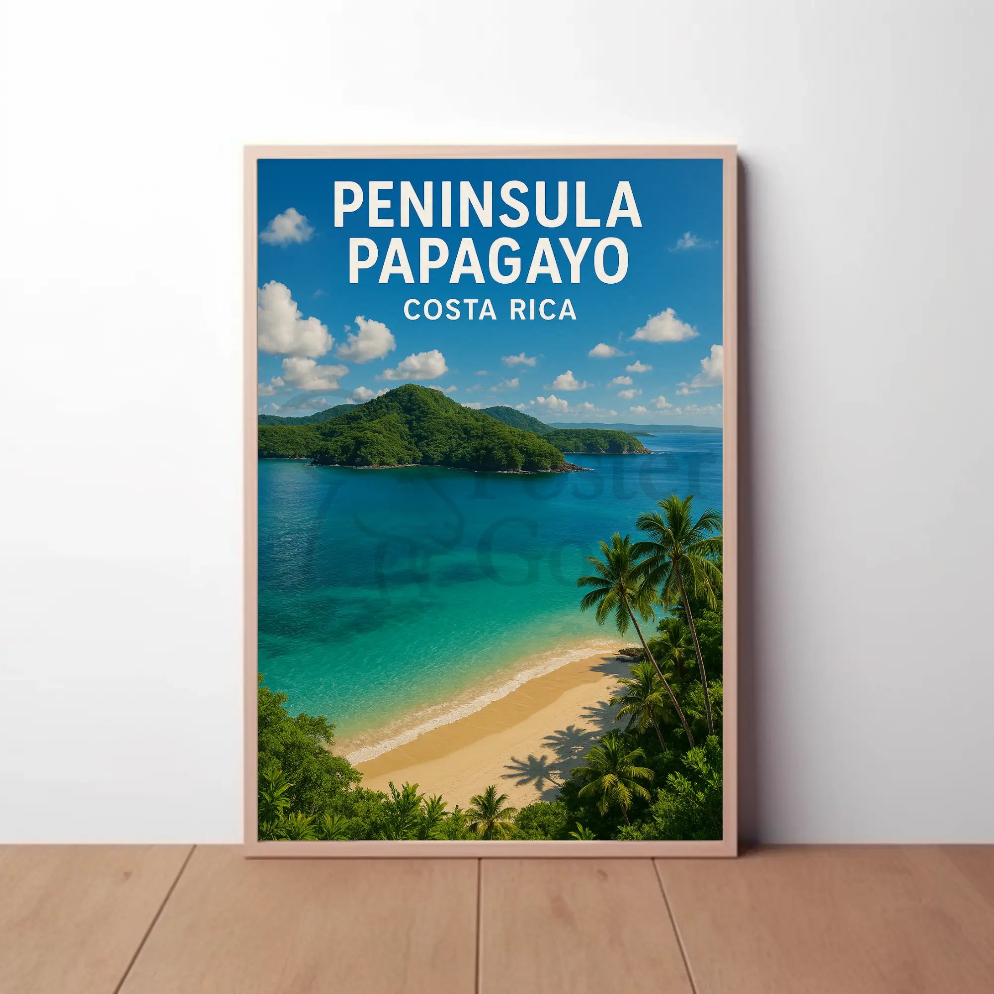 Peninsula Papagayo Tropical Getaway Travel Poster PosterGoat