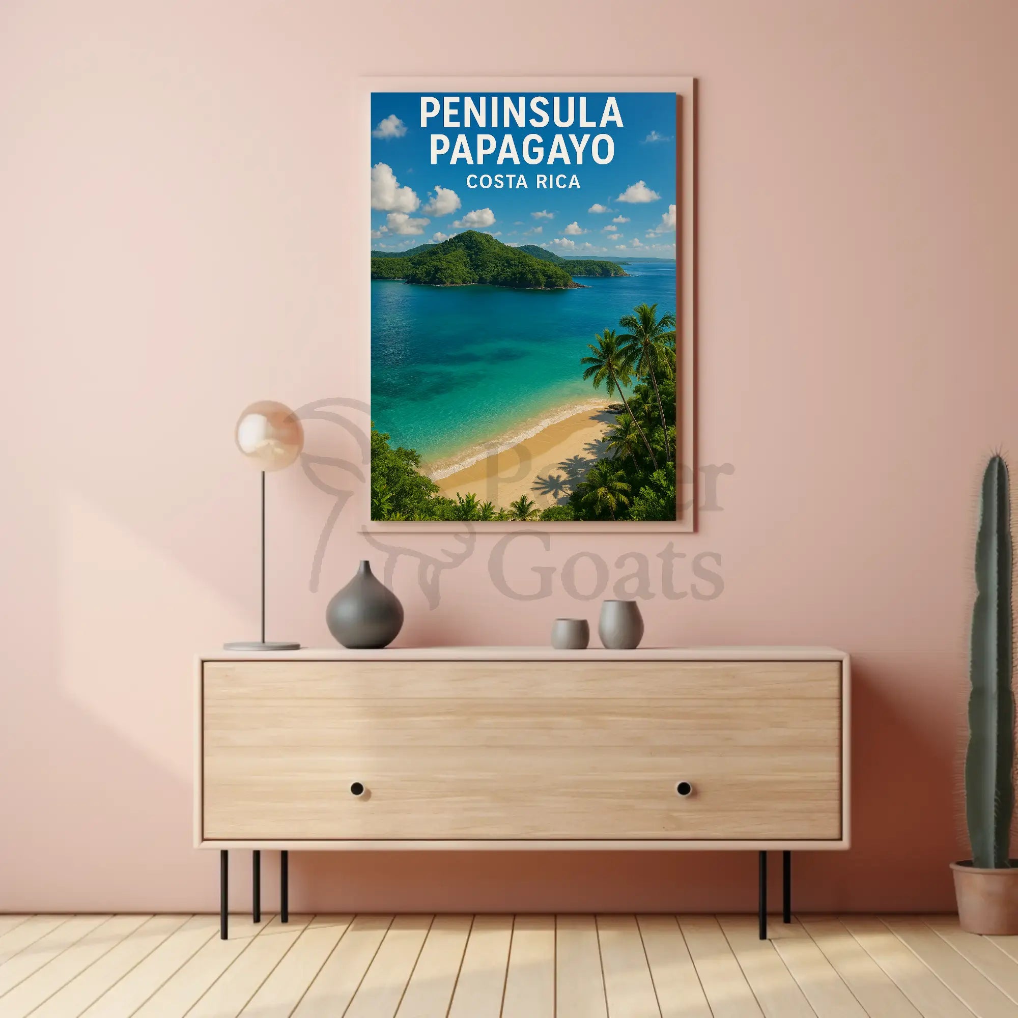 Peninsula Papagayo Tropical Getaway Travel Poster PosterGoat