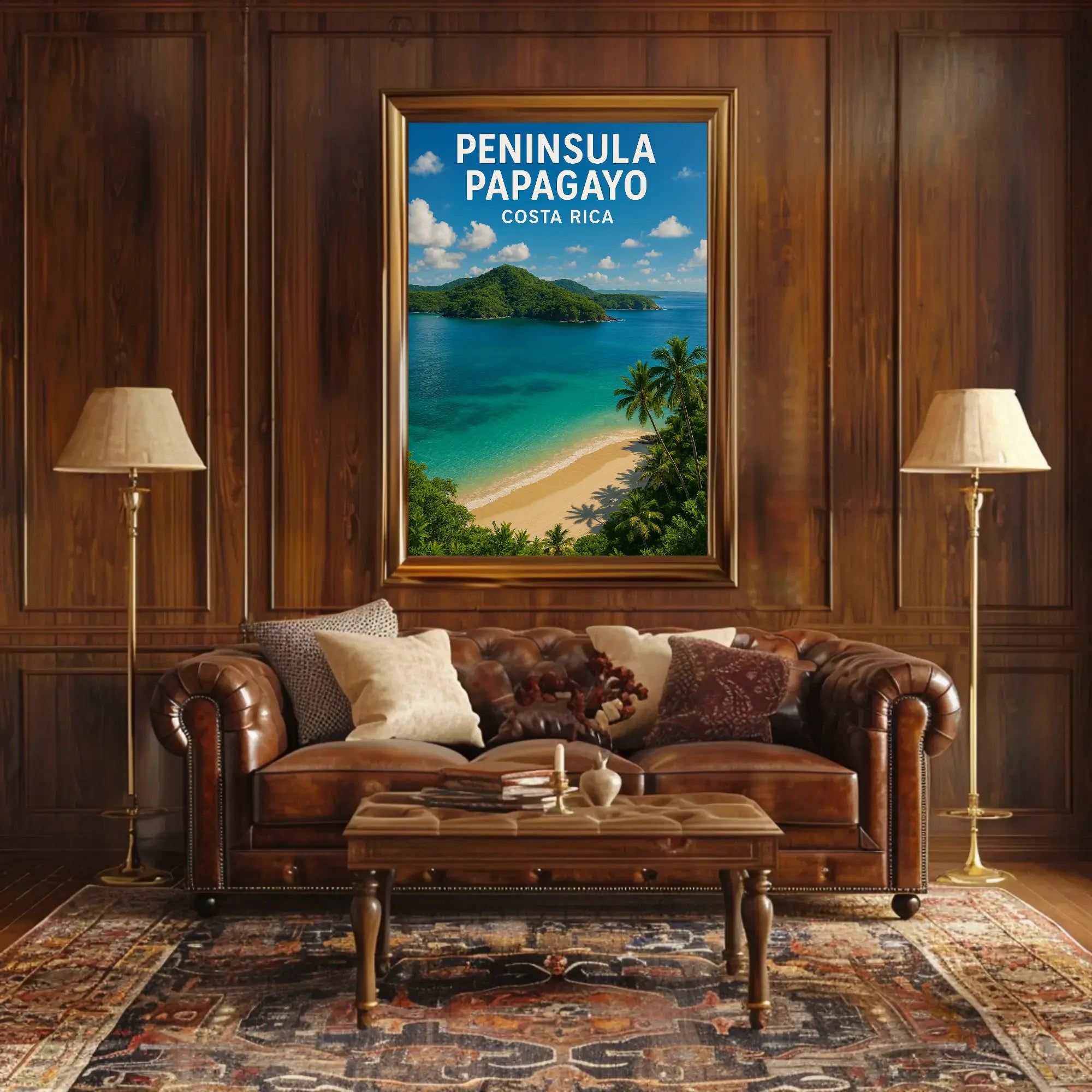 Peninsula Papagayo Tropical Getaway Travel Poster PosterGoat