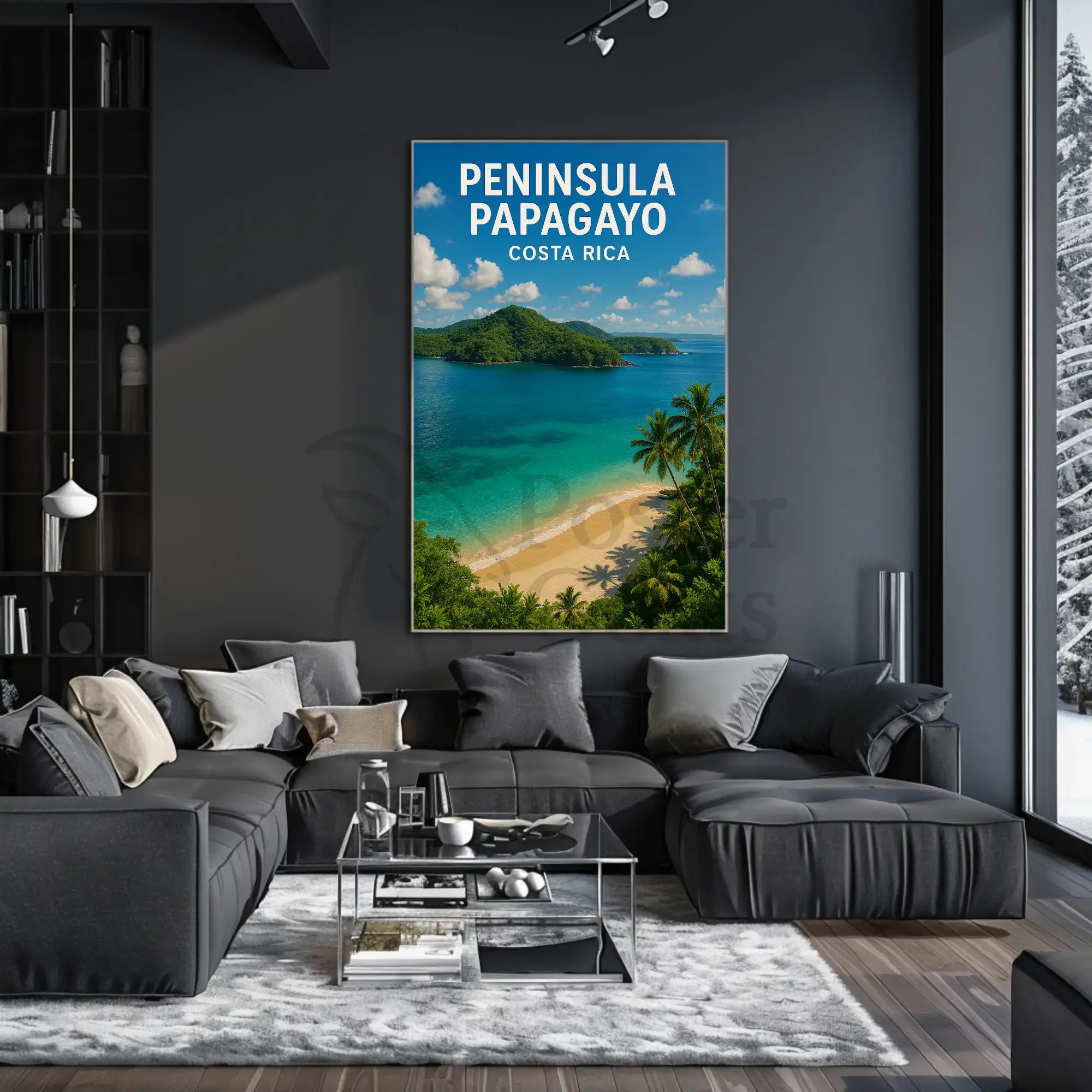 Peninsula Papagayo Tropical Getaway Travel Poster PosterGoat