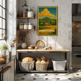 Pennsylvania Countryside Vintage Travel Poster PosterGoat