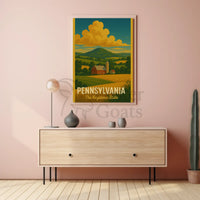 Pennsylvania Countryside Vintage Travel Poster PosterGoat