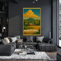 Pennsylvania Countryside Vintage Travel Poster PosterGoat