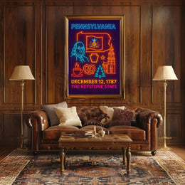 Pennsylvania Keystone State Historical Heritage Poster PosterGoat