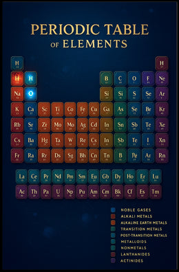 Periodic Table of Elements Poster PosterGoat