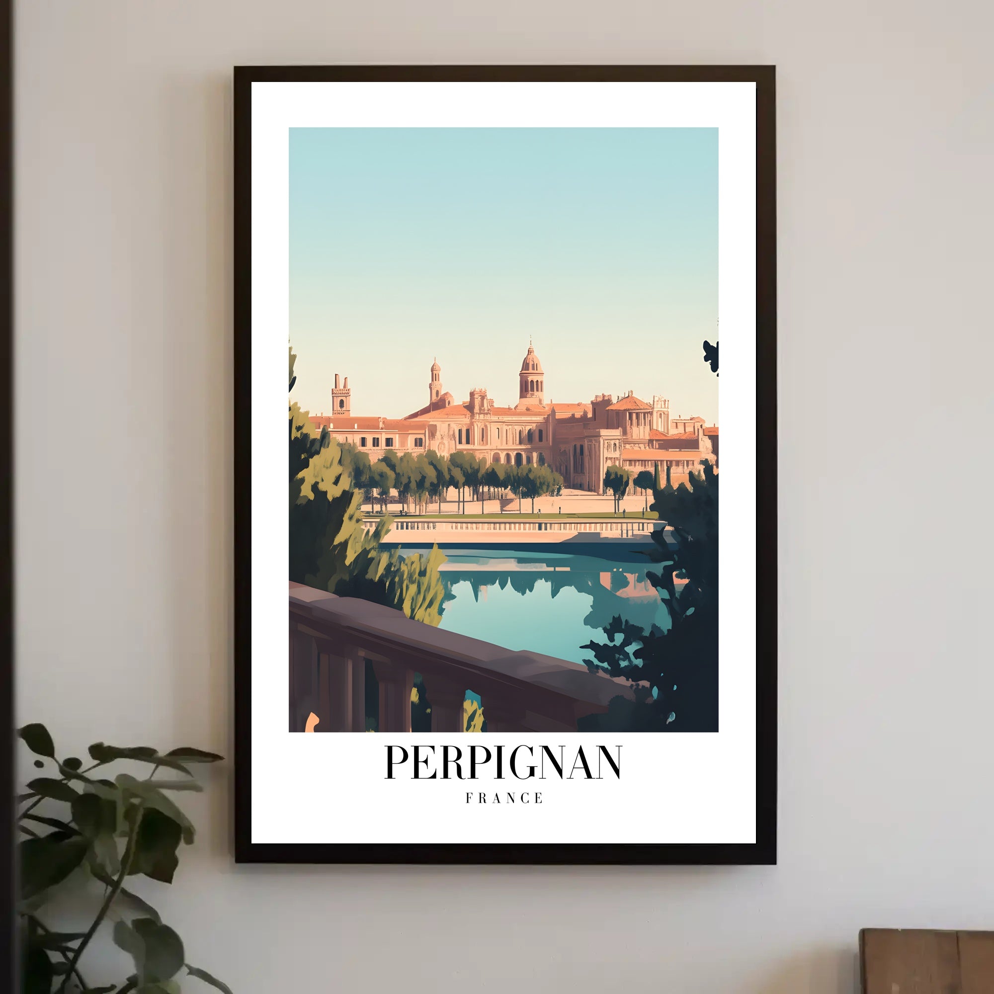 Perpignan Architectural Charm: Urban or Cityscape Poster PosterGoat