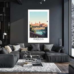 Perpignan Architectural Charm: Urban or Cityscape Poster PosterGoat