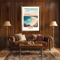 Perth Coastal Landscape Artistic Travel Poster PosterGoat