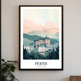 Perth Scotland Scenic Travel Poster PosterGoat