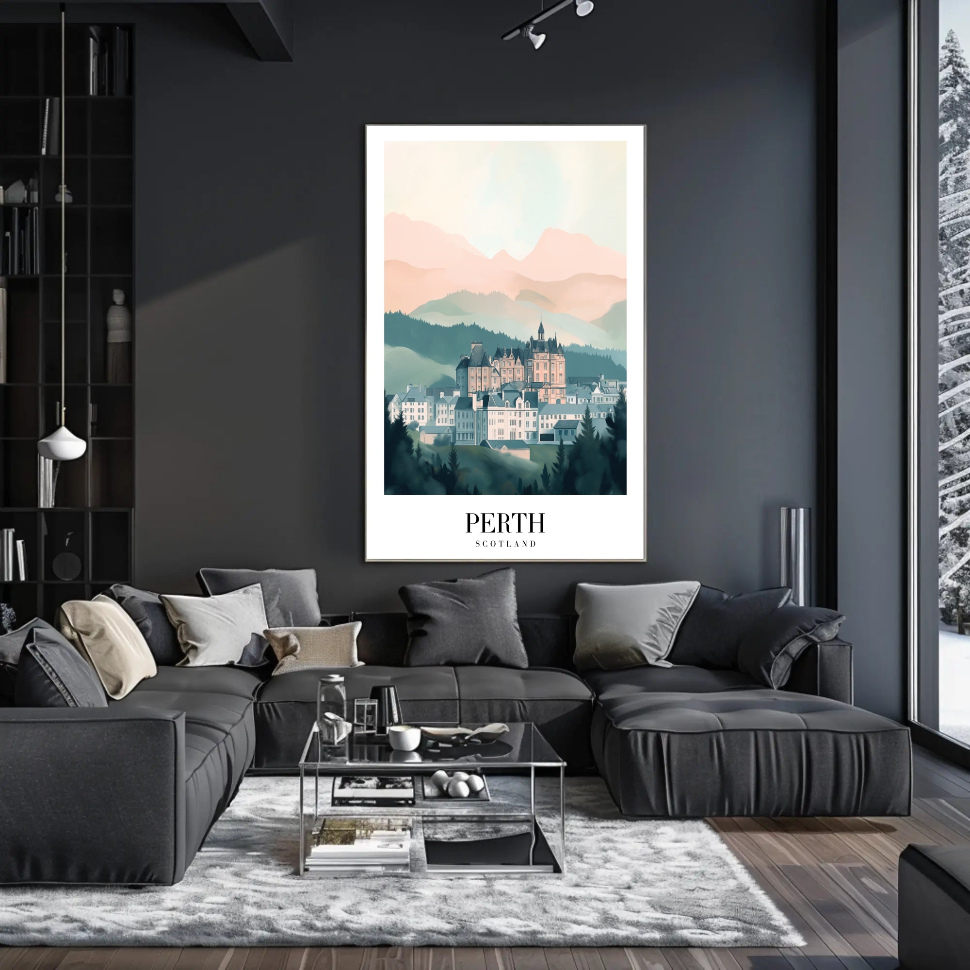 Perth Scotland Scenic Travel Poster PosterGoat