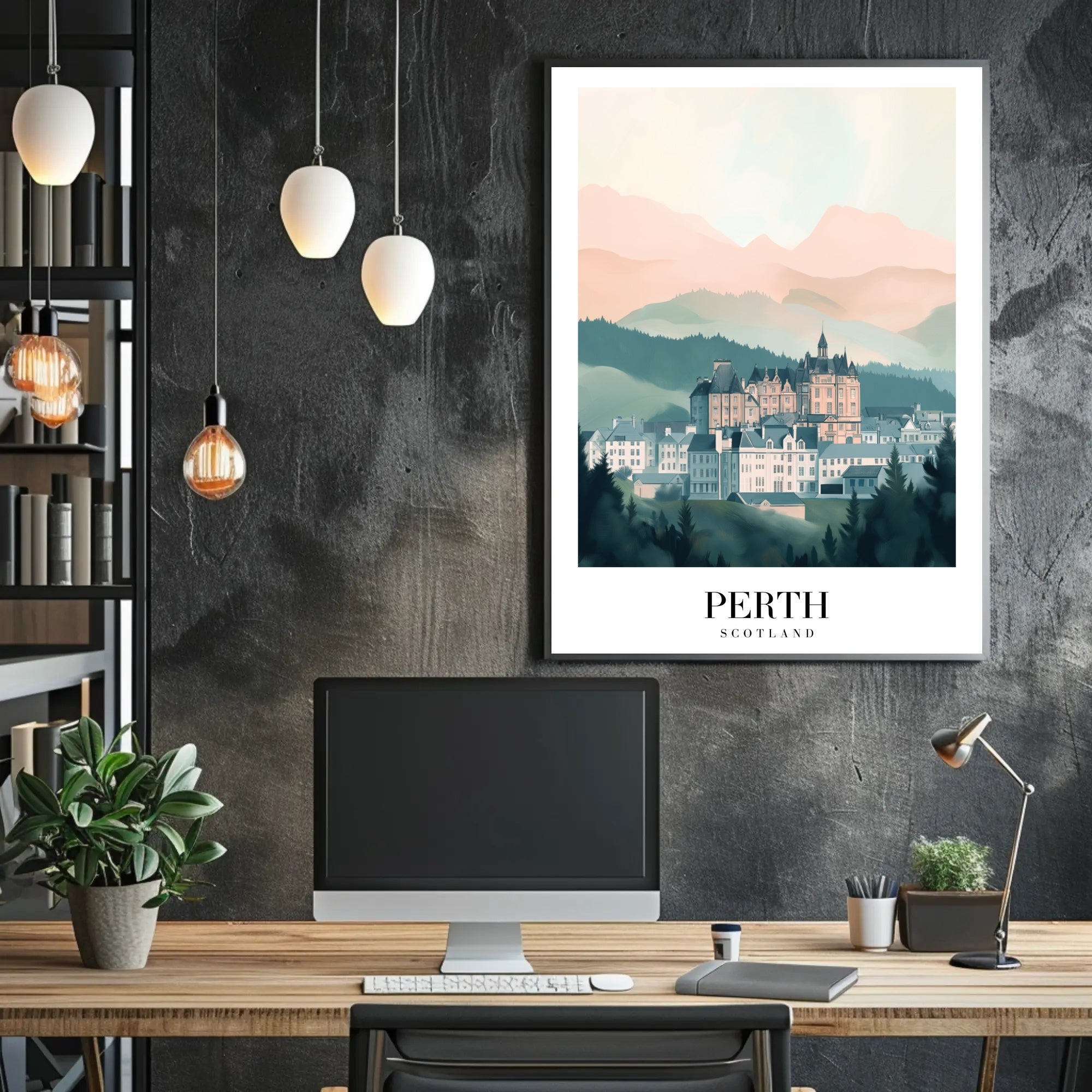 Perth Scotland Scenic Travel Poster PosterGoat