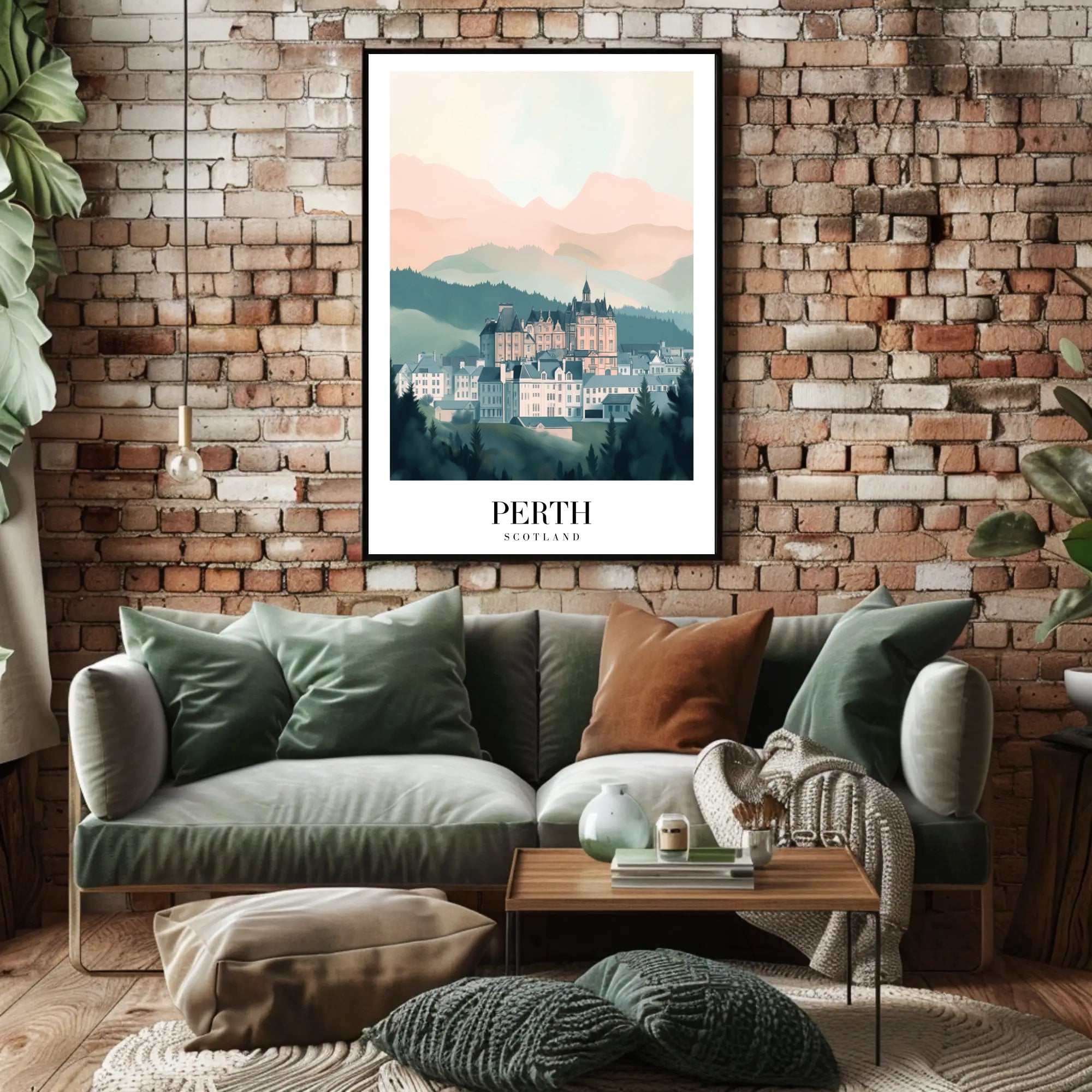 Perth Scotland Scenic Travel Poster PosterGoat