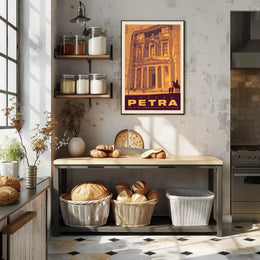 Petra Travel Poster: Vintage Adventure Awaits in Jordan PosterGoat