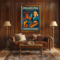 Philadelphia Icons Celebratory Heritage Cultural Poster PosterGoat