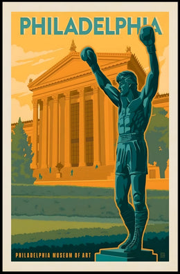 Philadelphia Victory Sports Art Retro Style Poster PosterGoat