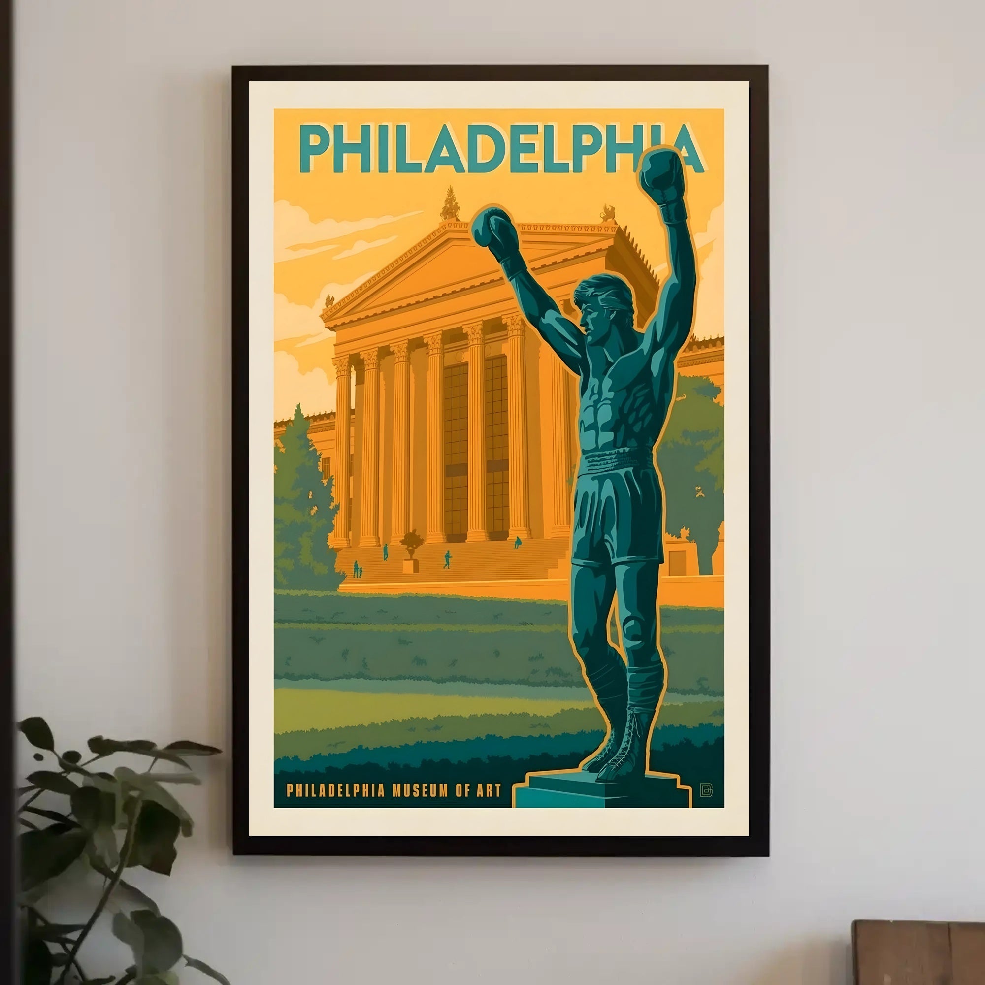 Philadelphia Victory Sports Art Retro Style Poster PosterGoat