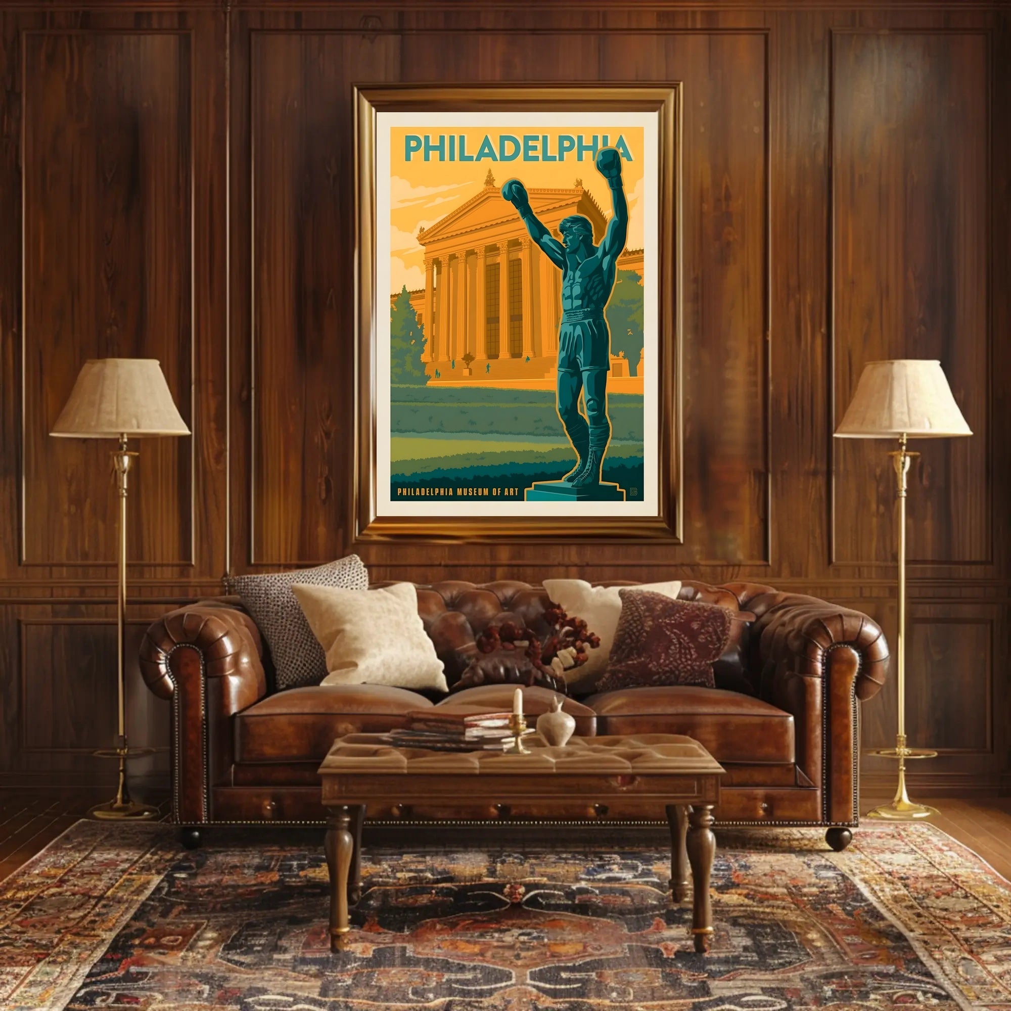 Philadelphia Victory Sports Art Retro Style Poster PosterGoat