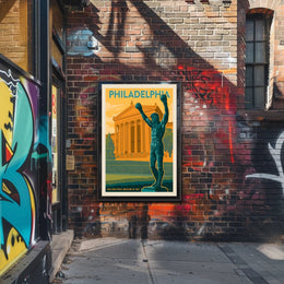 Philadelphia Victory Sports Art Retro Style Poster PosterGoat