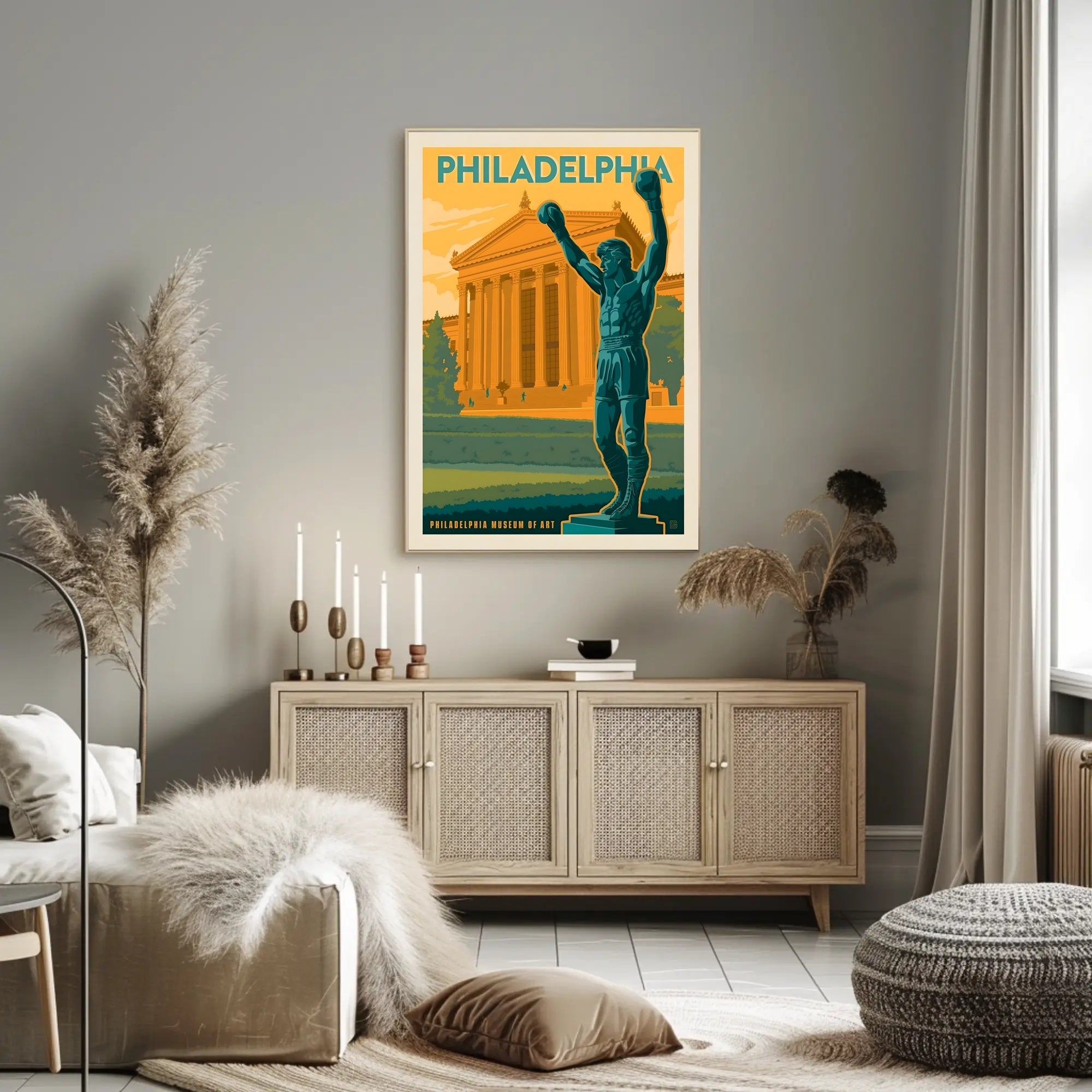 Philadelphia Victory Sports Art Retro Style Poster PosterGoat