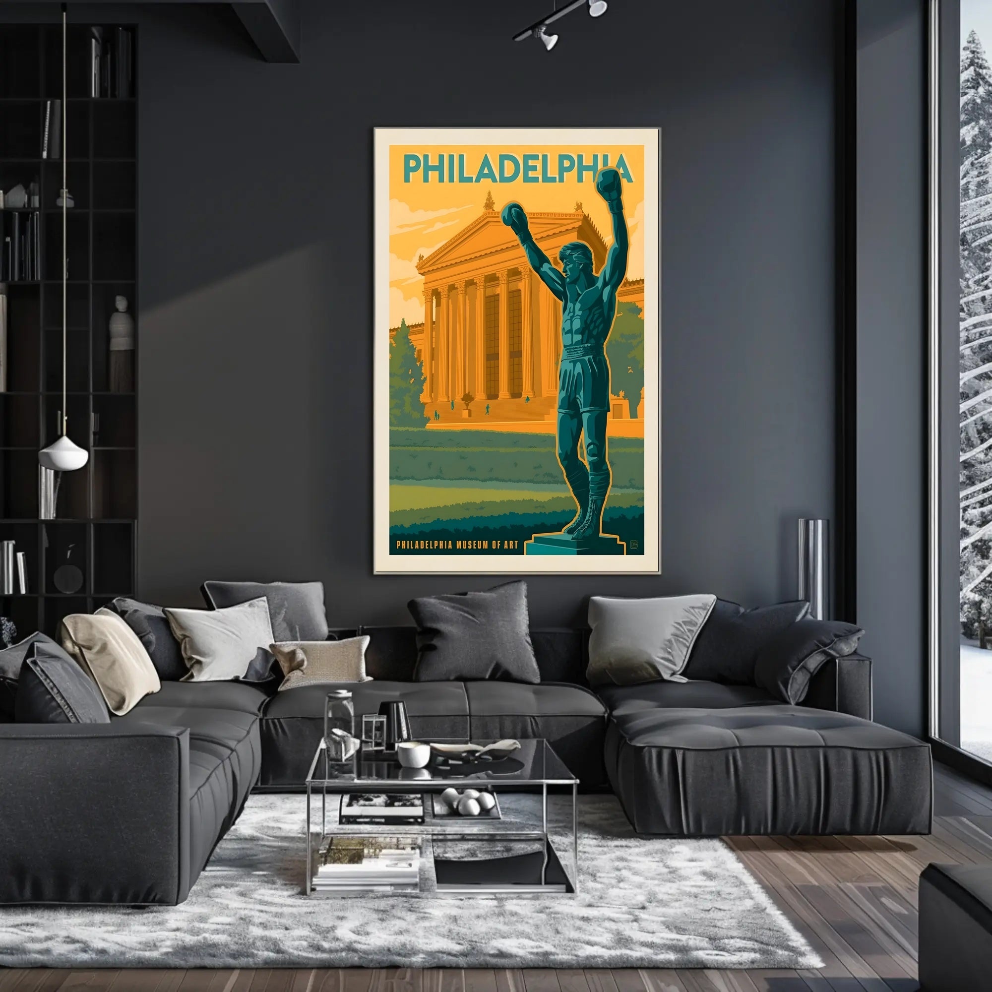 Philadelphia Victory Sports Art Retro Style Poster PosterGoat