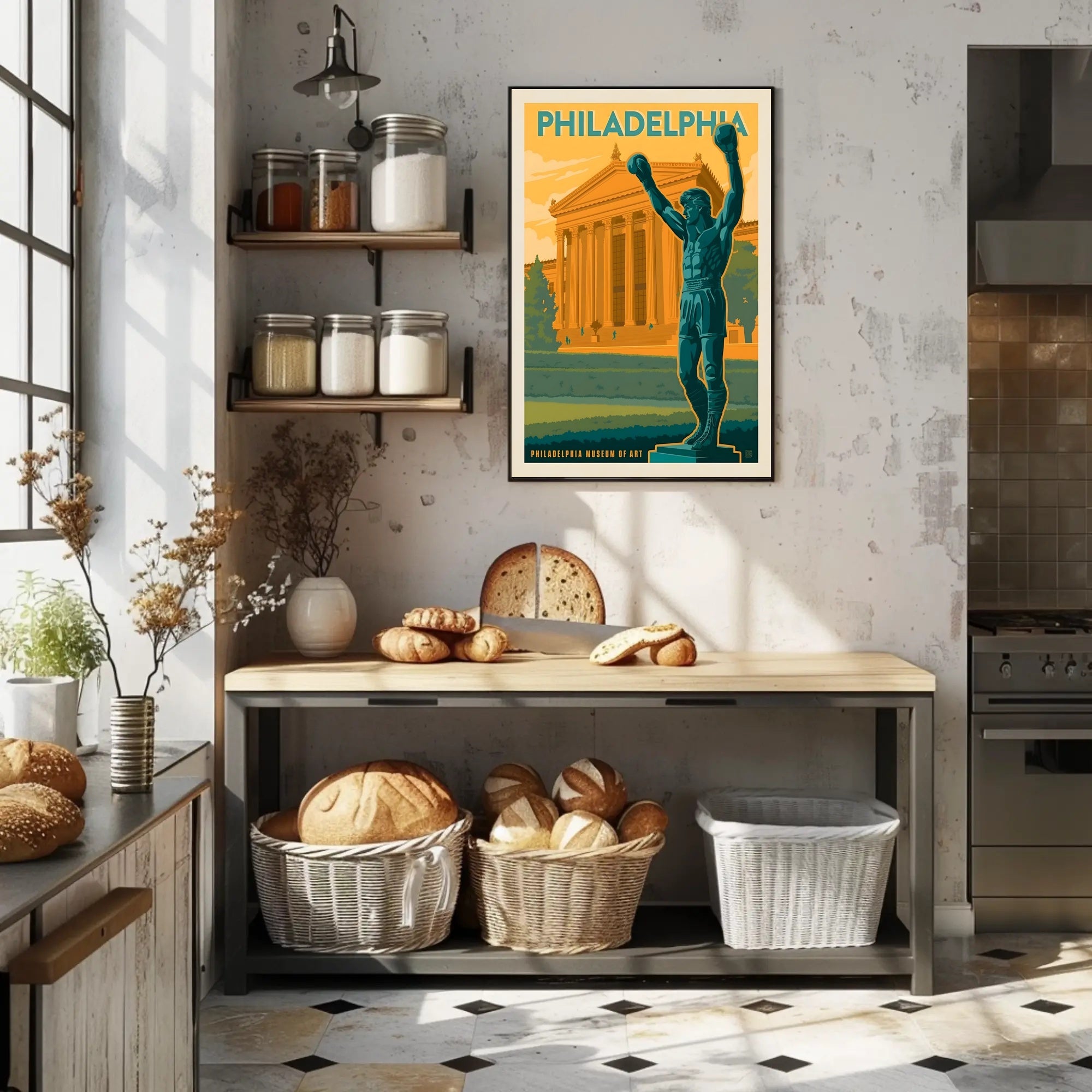 Philadelphia Victory Sports Art Retro Style Poster PosterGoat