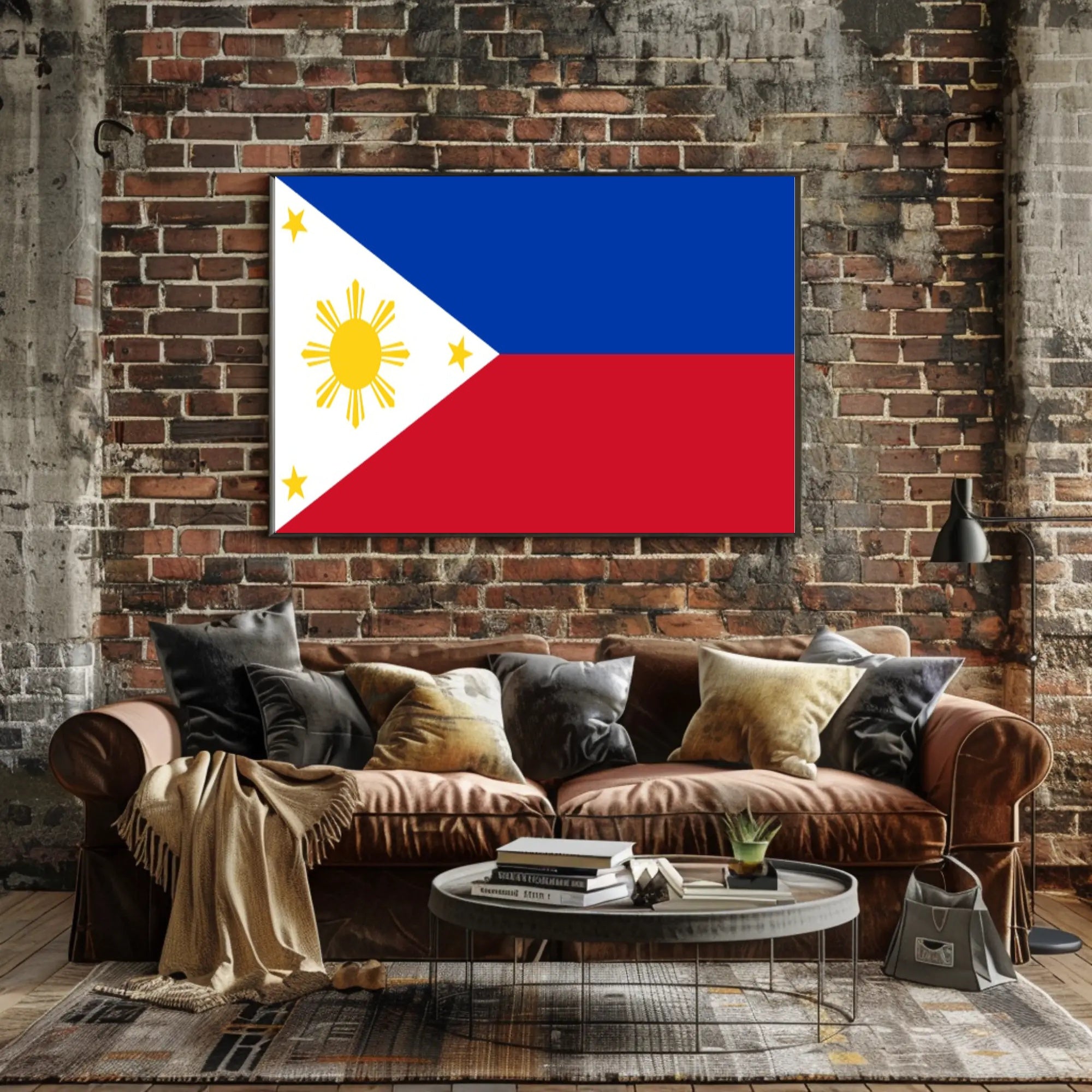 Philippines Flag Detailed Design Country Flag Poster PosterGoat