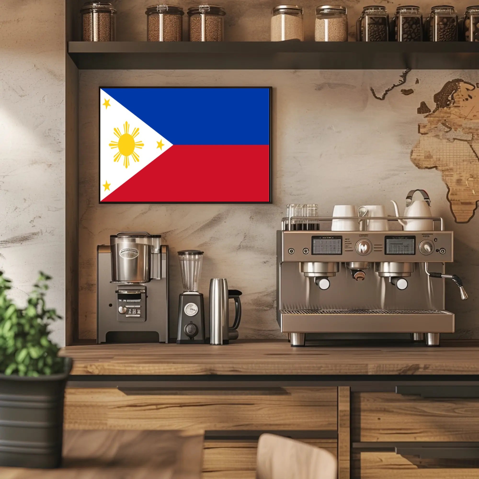 Philippines Flag Detailed Design Country Flag Poster PosterGoat