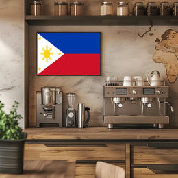 Philippines Flag Detailed Design Country Flag Poster PosterGoat