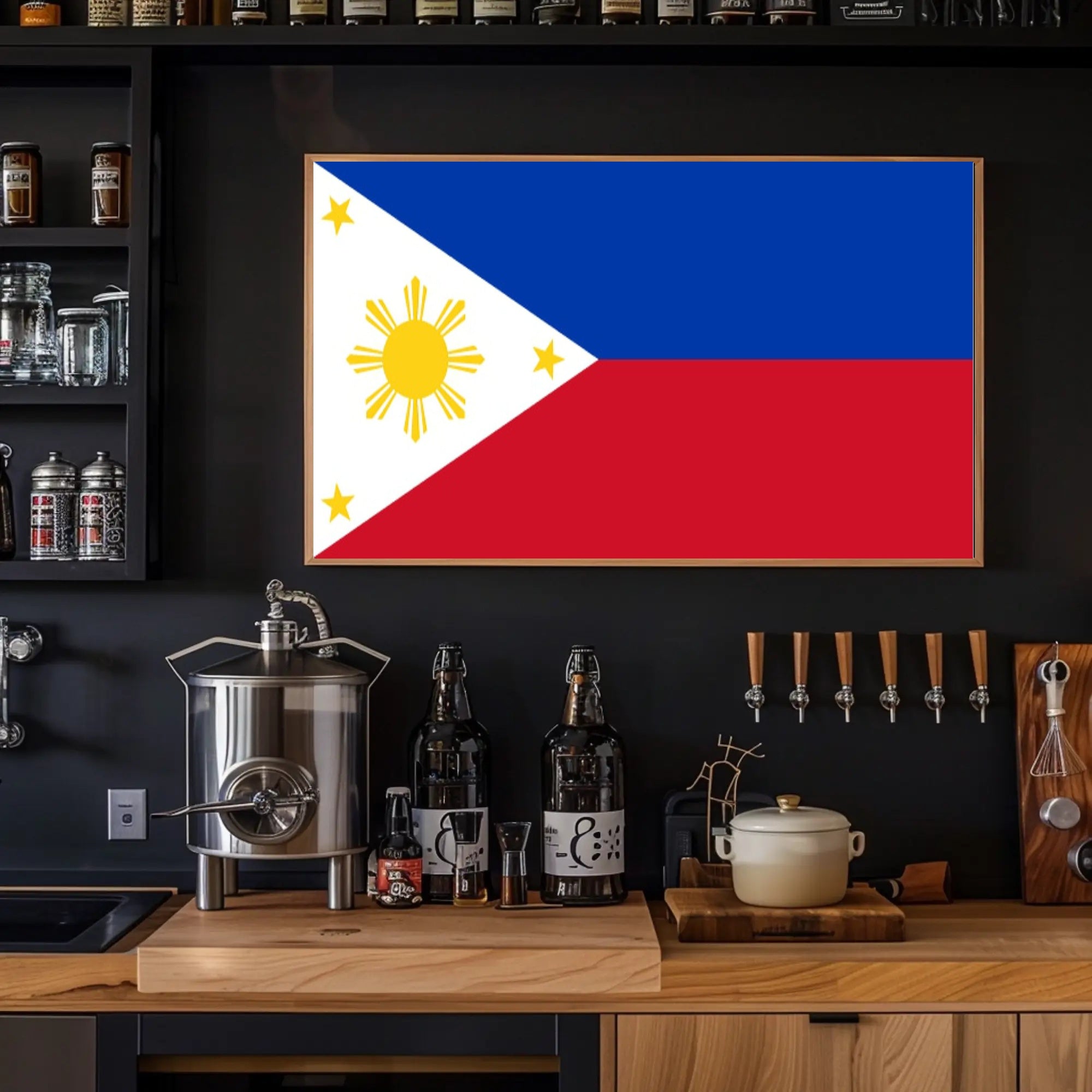 Philippines Flag Detailed Design Country Flag Poster PosterGoat