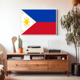 Philippines Flag Detailed Design Country Flag Poster PosterGoat