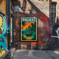 Phuket Island Vintage Travel Poster PosterGoat