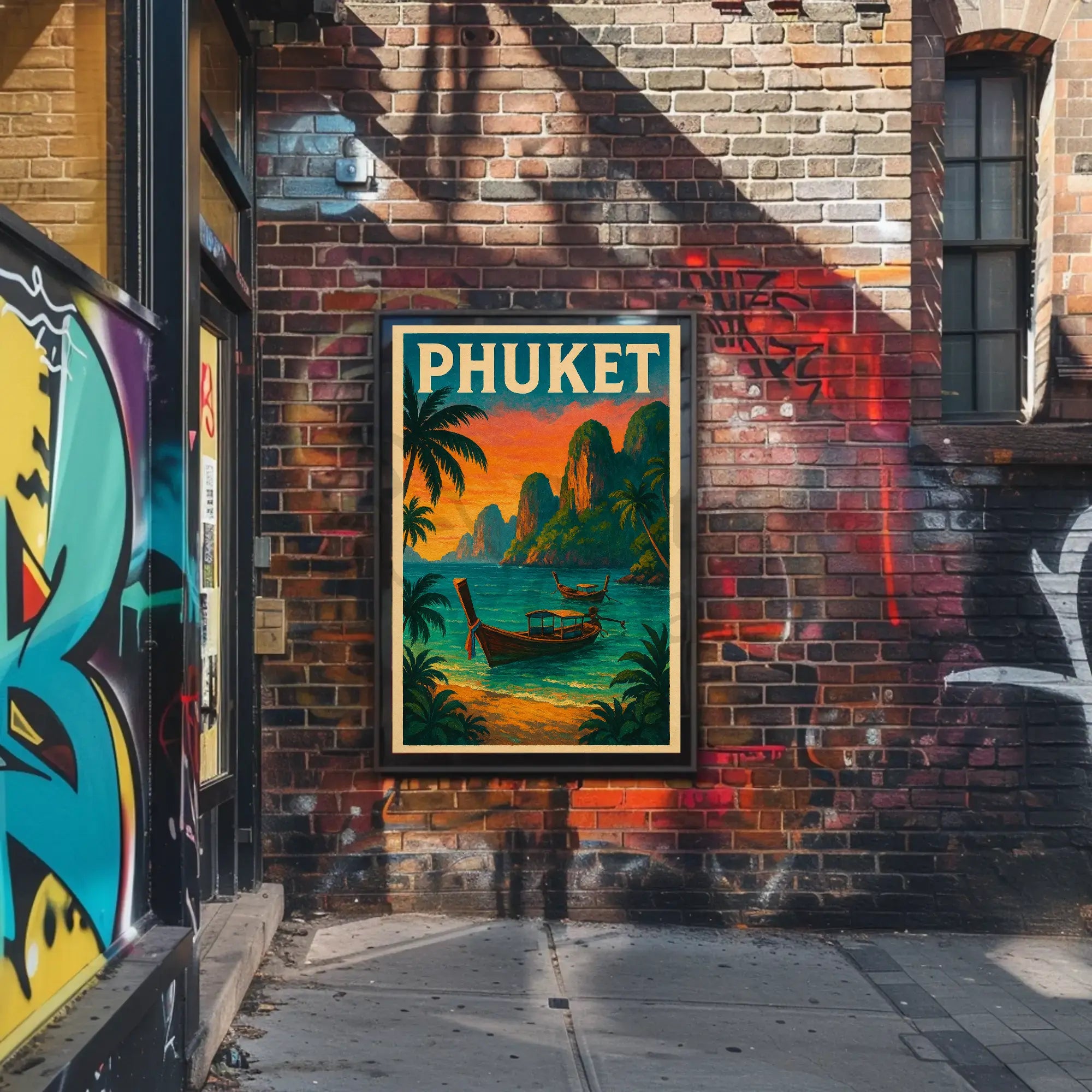 Phuket Island Vintage Travel Poster PosterGoat