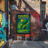 Pickleball Finesse Strategy Wall Art Print PosterGoat