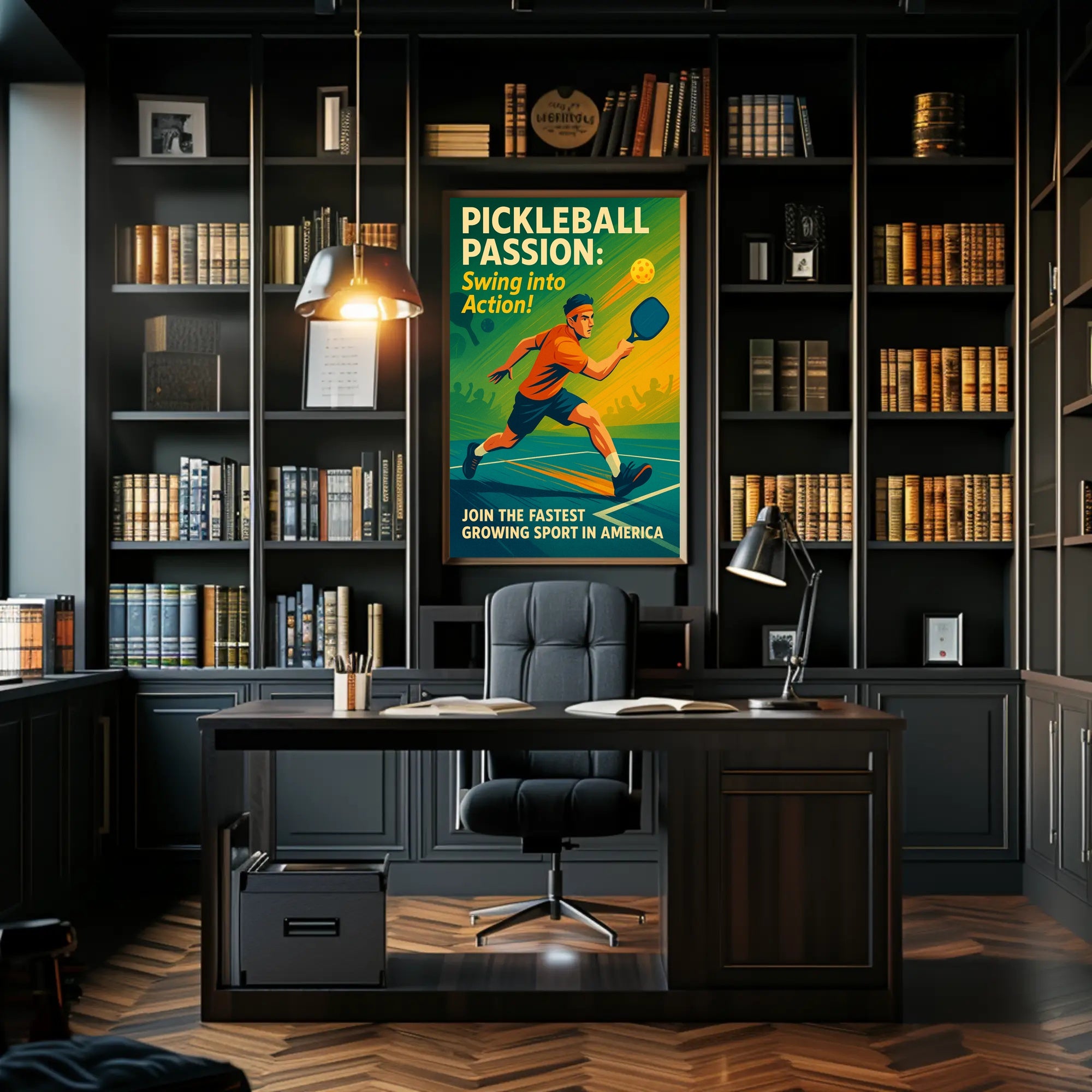 Pickleball Passion Wall Art Print for Sports Lovers PosterGoat