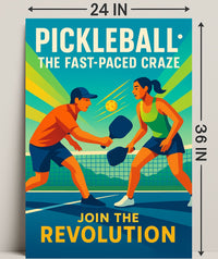 Pickleball Revolution Wall Art for Sports Lovers PosterGoat
