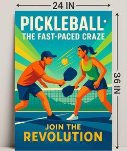 Pickleball Revolution Wall Art for Sports Lovers PosterGoat