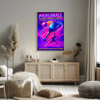 Pickleball The Game of Finesse Strategy Poster PosterGoat
