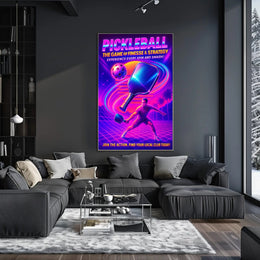 Pickleball The Game of Finesse Strategy Poster PosterGoat