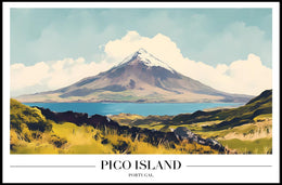 Pico Island Landscape Travel Poster PosterGoat