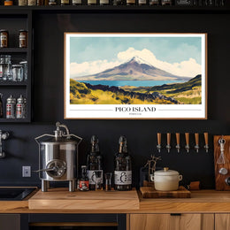 Pico Island Landscape Travel Poster PosterGoat